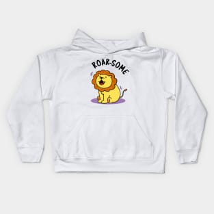 Roar-some Cute Lion Pun Kids Hoodie